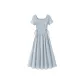 Blue Short-Sleeved Dress