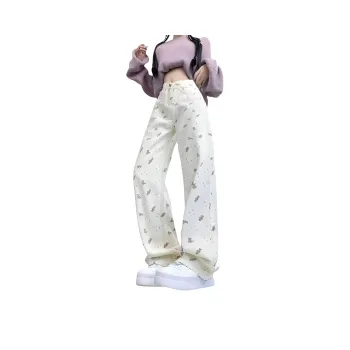 LCEVHZ'S Jeans Women's Ecru