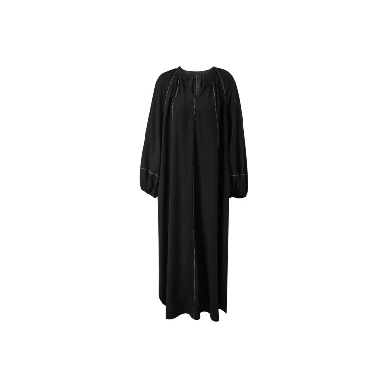 3COLOUR Long Sleeved Dress Women's Classic Black-0