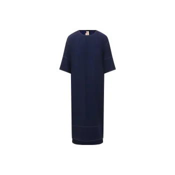 MARNI Short Sleeved Dresses Women's Dark Blue