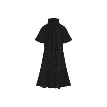 Givenchy Pussy bow Collar Silk Mini Dress