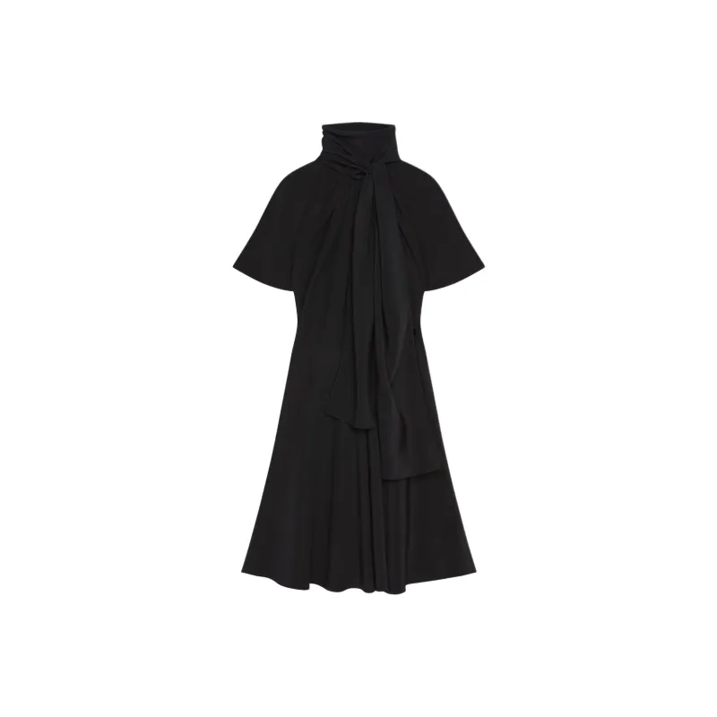 Givenchy Pussy bow Collar Silk Mini Dress-0