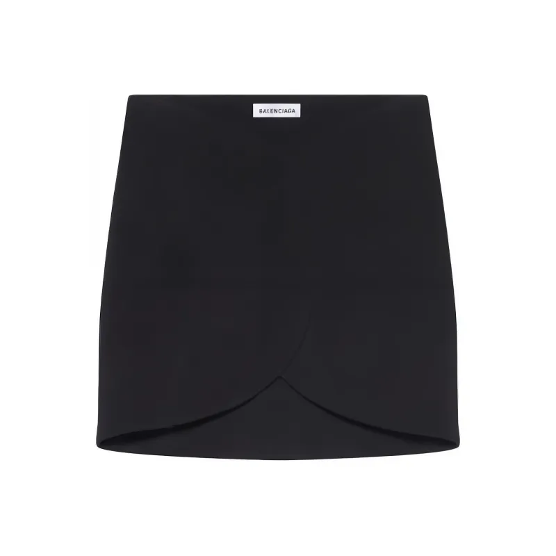 Balenciaga Circle Mini Skirt 'Black'-0