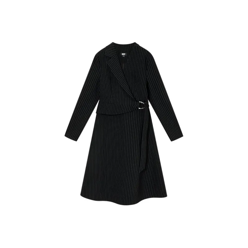 DKNY Long-Sleeved Dresses Women's Black-0