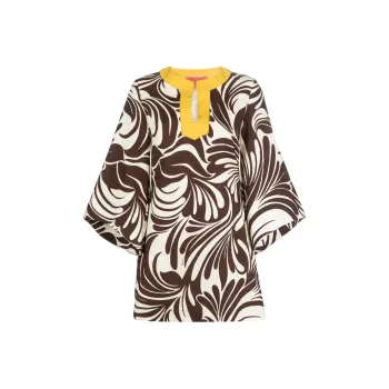 La DOUBLEJ. The Kaftan Mini Printed Dress