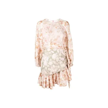 Zimmermann Floral-print Linen Mini Dress