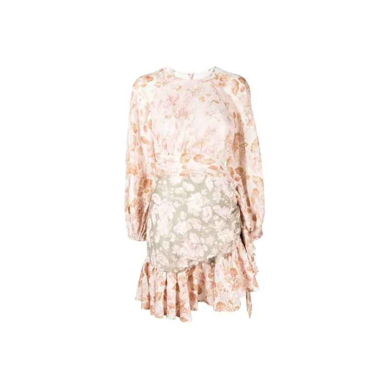Zimmermann Floral-print Linen Mini Dress-0
