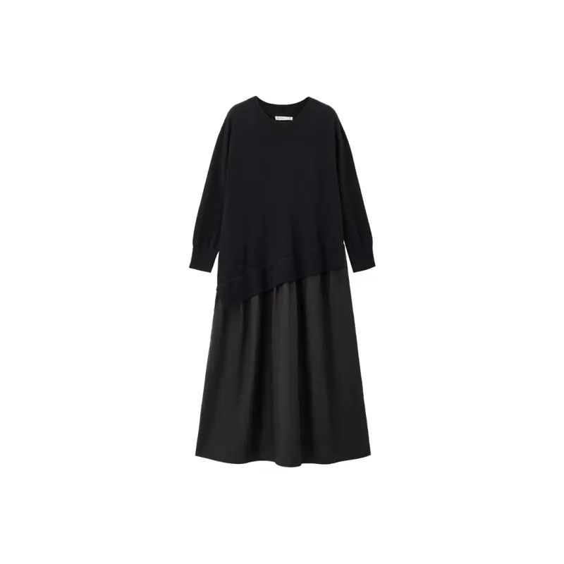 UNIQLO Long Sleeved Dresses Women's Black-0