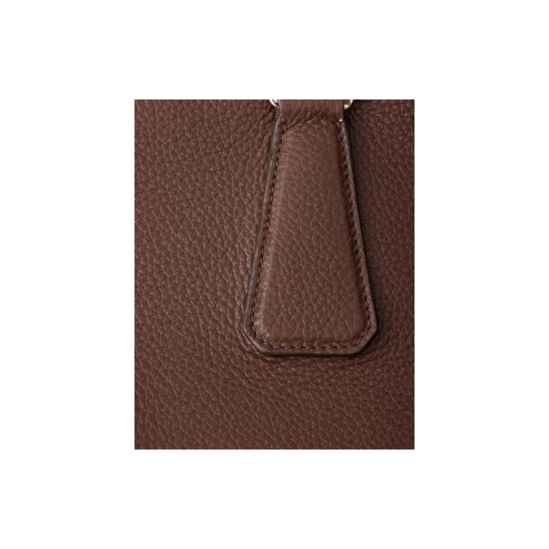 PRADA Calfskin Travel Bag Men's Ochre-5