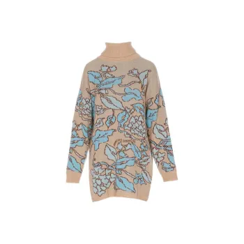 Twinset X Marco Rambaldi Floral-Jacquard Drop-Shoulder Jumper
