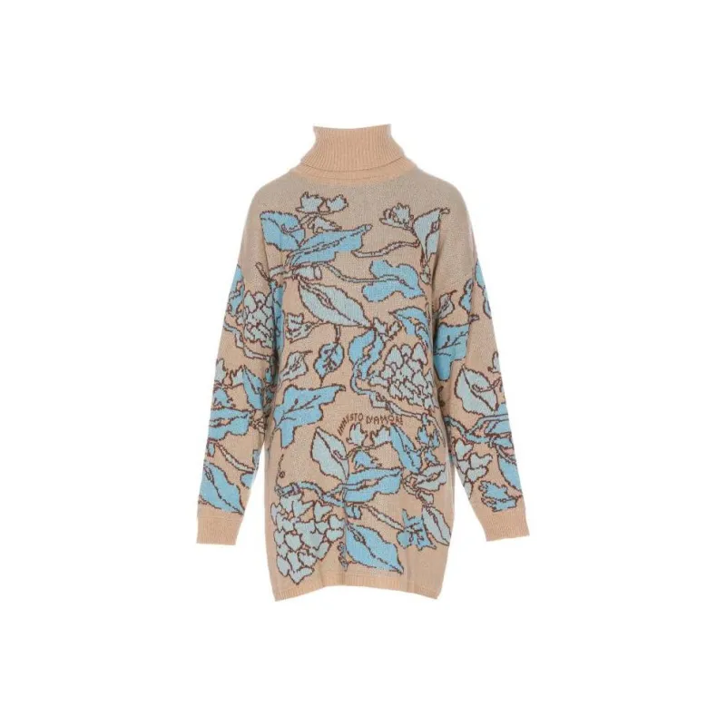 Twinset X Marco Rambaldi Floral-Jacquard Drop-Shoulder Jumper-0