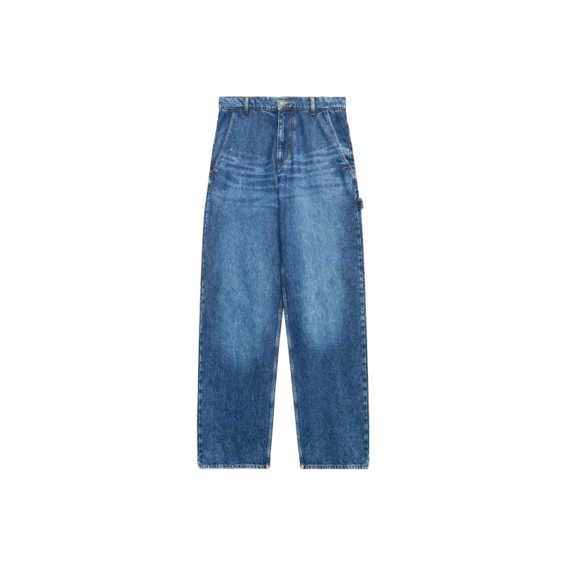 ISABEL MARANT ETOILE Solene Wide leg Jeans-0