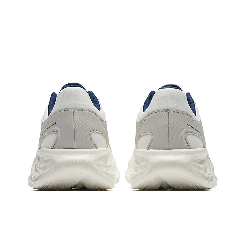 Anta Star Cloud 2 Wear resistant, Lightweight, Breathable, And Non slip. Low Top Casual Running Shoes Men's White Gray-3