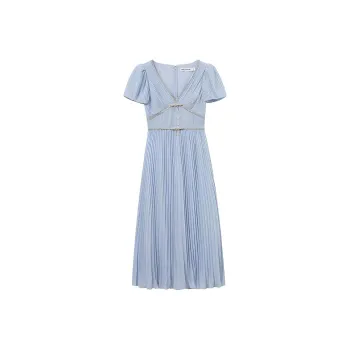 Self portrait Short Sleeved Dresses Women's Misty Blue