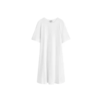 COS Short Sleeved Dress Women's White
