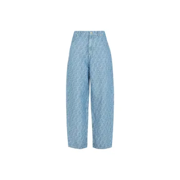 FENDI Ff Jacquard Long Jeans