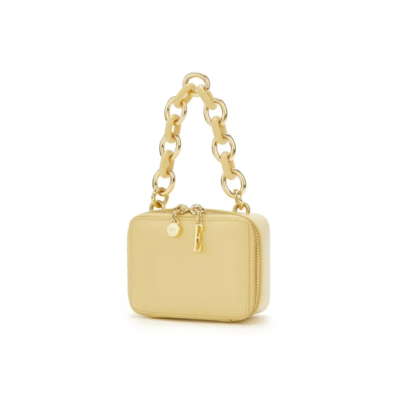 ELLE Cow Leather Box Bag Handbag Women's Multicolor-1