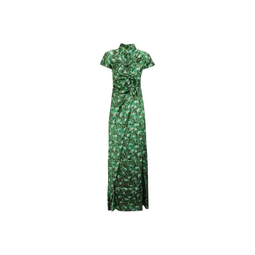 SALONI Short Sleeved Dresses Women's Green
