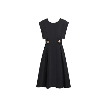 Silky Queen Sleeveless Dress Women's Black