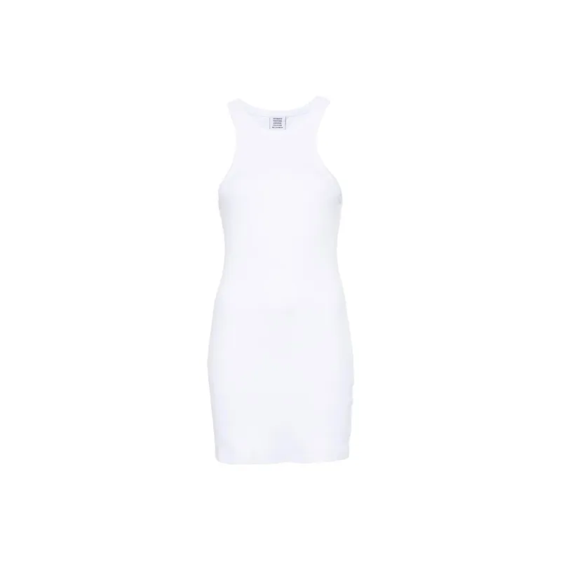 Vetements Logo-embroidered Mini Tank Dress-0