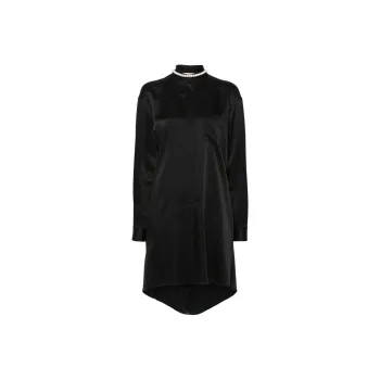 MOSCHINO Pearl Detailed Draped Dress