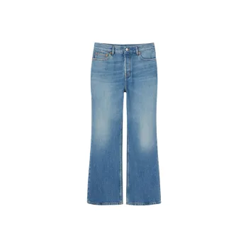 GUCCI FW25 Lido Collection Jeans Women's Blue