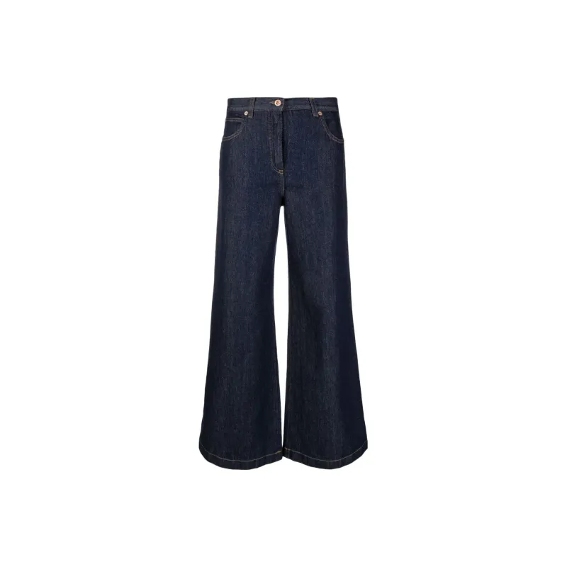 ASPESI Wide leg Flared Jeans-0