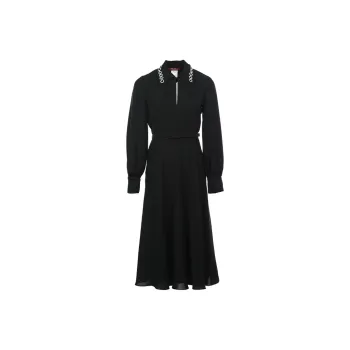 MaxMara Studio Long Sleeved Dress Women's Black
