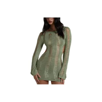 Jaded London Long-Sleeved Dresses Women's Green