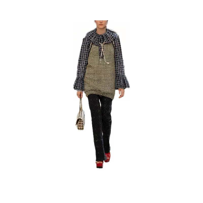 CHANEL SS23 Long-Sleeved Dresses Women's Multicolor-0