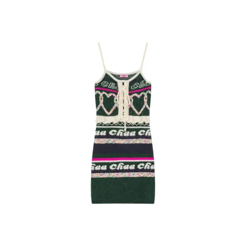 CHUU Slip Dresses Women's Forest Green