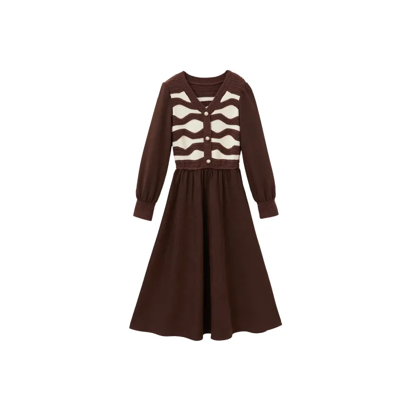 XIANGYING Long Sleeved Dresses Women's-2