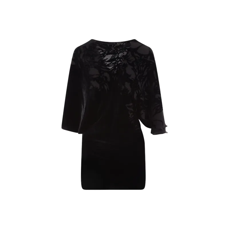 RED VALENTINO Long Sleeved Dress Women's Black-0
