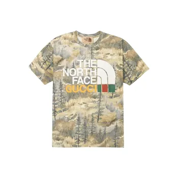 GUCCI X The North Face T shirt Forest Print
