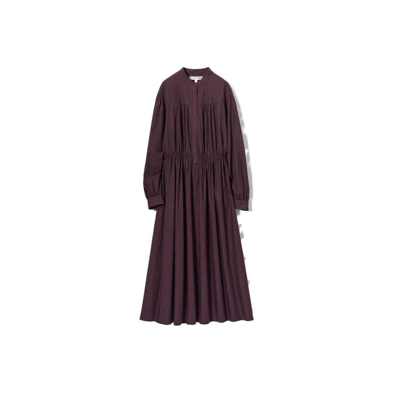 UNIQLO Long-Sleeved Dresses Women's Camel-0