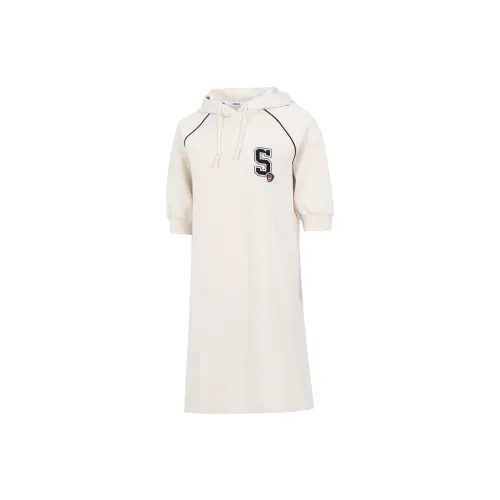 Skechers Short Sleeved Dresses Women's Milk White