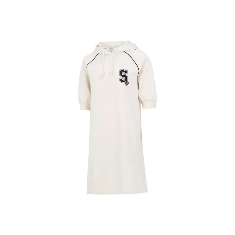 Skechers Short Sleeved Dresses Women's Milk White-0