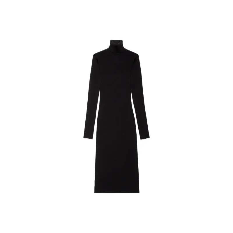 GUCCI FW24 Long Sleeved Dresses Women's Black-0