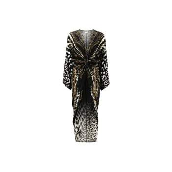 CAMILLA Long-Sleeved Dresses Women's Obsidian Black Color