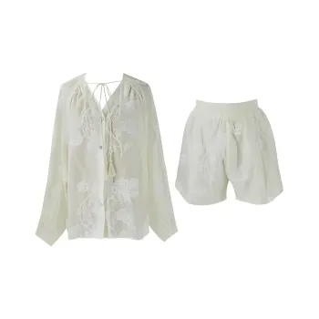 SEE YOU TOMORROW SISTERS Casual Suit Women's Apricot