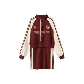 NO ONE ELSE Long Sleeved Dresses Women's Red Brown
