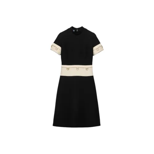 PRADA Ring Buckle Midi Dress