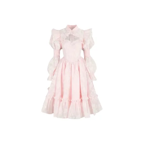 Selkie Collection SS25 Long Sleeved Dresses Women's Soft Pink