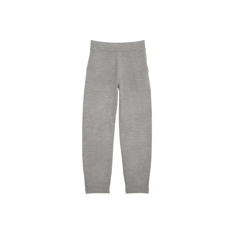 Victoria's Secret PINK By Frankies Bikinis Mae Sweatpant / Heather Grey Knitted Sports Pants Women's Gray-0