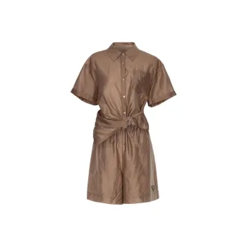 XG Shirt Matching Set Women's Coffee