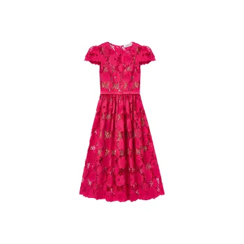 Self-portrait Short-Sleeved Dresses Women's France Red