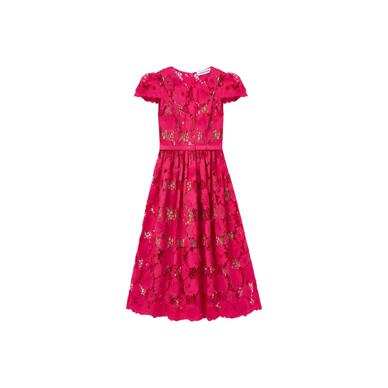 Self portrait Short Sleeved Dresses Women's France Red-0