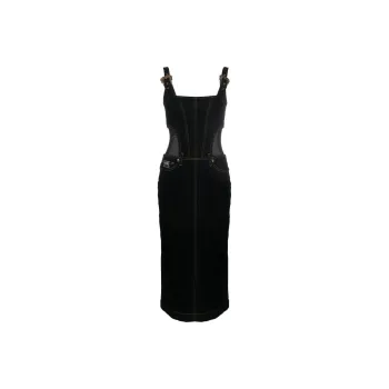 VERSACE JEANS COUTURE Contrast stitching Denim Dress