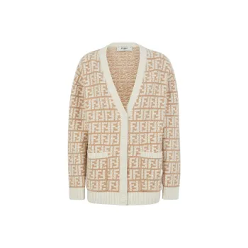 FENDI FW22 Cashmere Sweater Women's Brown