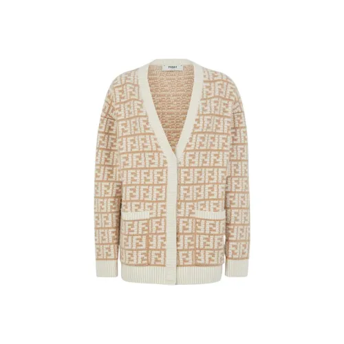 FENDI FW22 Cashmere Sweater Women's Brown
